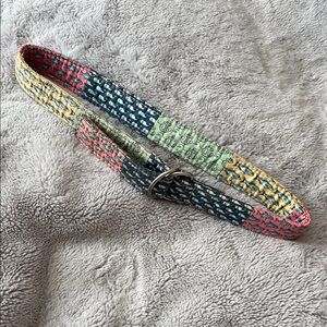 VGC Boys Vineyard Vines Nautical Print D-Ring Belt Size M (8-10)
